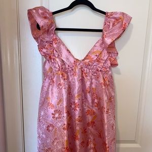 PENNY RUFFLE SLEEVE SHORT DRESS - AFTER PARTY